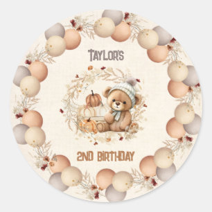 Leuk Beer Herfst Verjaardag Stickers