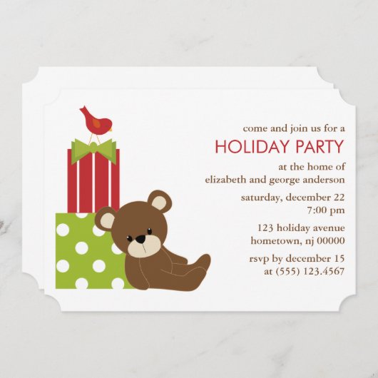 Leuk Beer Kerstfeest Kaart (Voorkant / Achterkant)