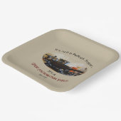 Leuk beige Potluck Avondmaal Papieren Bordje (Gebogen)