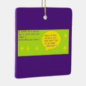Leuk bericht op een ornament paarse (Rechts)