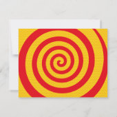 Leuk bericht Spraak Bubble Spiraal Notitiekaartje (Achterkant)