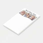 Leuk Beste Mam Ooit 4 Fotocollage Zwart Post-it® Notes (Schuin)