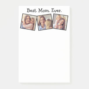 Leuk Beste Mam Ooit 4 Fotocollage Zwart Post-it® Notes