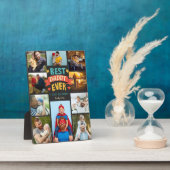 Leuk Beste papa ooit 10 foto collage cartoon lette Fotoplaat (Zijkant)