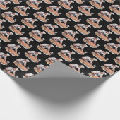 Leuk betegeld bakken pizza betegeld feest cadeaupapier (Hoek)