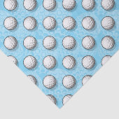 Leuk betegeld golfbal betegeld patroon tissuepapier (Detail)