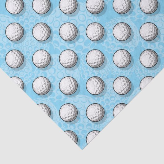 Leuk betegeld golfbal betegeld patroon tissuepapier (Detail)