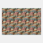 Leuk betegeld reizen koffers patroon inpakpapier vel (Voorkant)