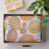 Leuk betegeld Seizoensgebonden pompoenfeest Tissuepapier (Geschenk)