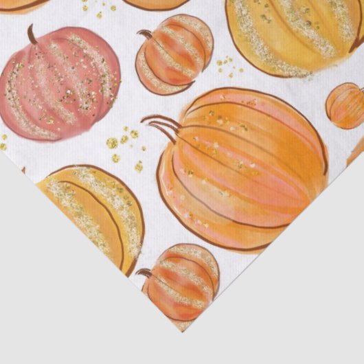 Leuk betegeld Seizoensgebonden pompoenfeest Tissuepapier (Detail)