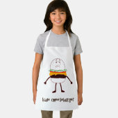 Leuk blauw cheeseburger design! schort (Insitu)