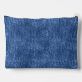 Leuk blauw denim patroon etui (Achterkant)