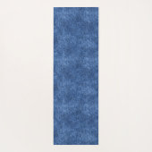 Leuk blauw denim patroon yogamat (Achterkant)