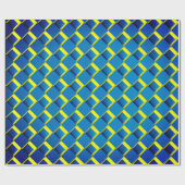 Leuk Blauw Dimensionaal  Cadeaupapier (Vlak)