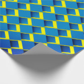 Leuk Blauw Dimensionaal Cadeaupapier (Hoek)