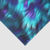 Leuk Blauw en Paarse faux monster bont textuur Tissuepapier (Detail)