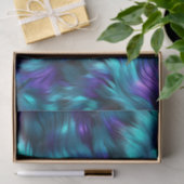 Leuk Blauw en Paarse faux monster bont textuur Tissuepapier (Geschenk)