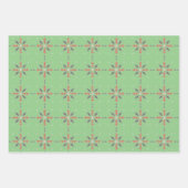 Leuk blauw, groen, geel, helder inpakpapier vel (Voorkant 3)