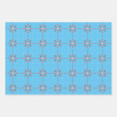 Leuk blauw, groen, geel, helder inpakpapier vel (Voorkant)