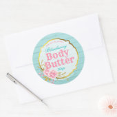 Leuk Blauw Roze Gouden Glitter Body Butter Labels (Envelop)