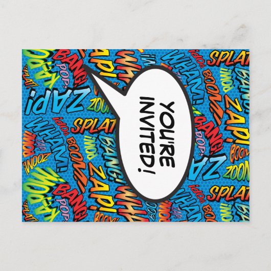 Leuk Blauw Verjaardagsfeest Elke leeftijd Modern C Uitnodiging Briefkaart (Achterkant)