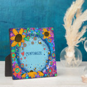 Leuk  Bloemen Bumblebee ONE WORD Custom Plaque Fotoplaat