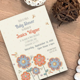 Leuk Bloemen DragonflyInspirivity Baby shower Kaart