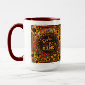 Leuk Bloemen Dude Be Kind Inspirivity Vriendelijkh Mok (Links)