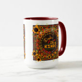 Leuk Bloemen Dude Be Kind Inspirivity Vriendelijkh Mok (Voorkant rechts)