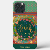 Leuk Bloemen Groen Geloof Inspirativiteit Naam Case-Mate iPhone Case (Achterkant)