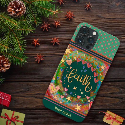 Leuk Bloemen Groen Geloof Inspirativiteit Naam Case-Mate iPhone Case