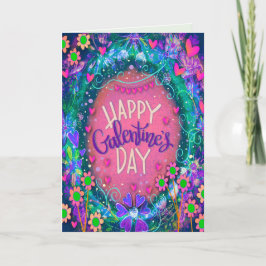 Leuk Bloemen Happy Galentine's Day  Vriend Kaart