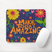 Leuk Bloemen Vrolijk Verbazingwekkend Quote Muismat (Met muis)