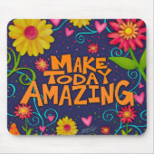 Leuk Bloemen Vrolijk Verbazingwekkend Quote Muismat (Voorkant)