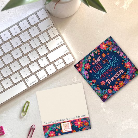 Leuk Bloemenhart Inspirerend Quote Vriendelijkheid Vierkante Visitekaartje