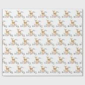 Leuk bloemenhert baby meisje douche wrapping papie cadeaupapier (Vlak)