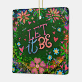 Leuk bloemrijk inspirerend laat het citaat inspira keramisch ornament (Links)