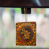 Leuk bloemrijk inspirerend leven Quote Inspirivity Keramisch Ornament