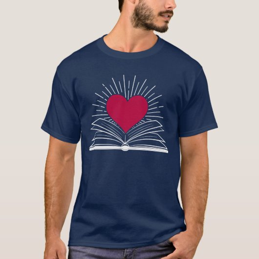 Leuk boek en grappig leesboek t-shirt (Voorkant)