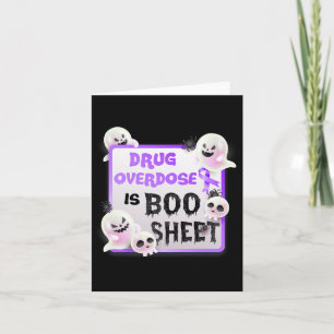 Leuk boek Halloween Ghost Drug Overdosis is boek Kaart