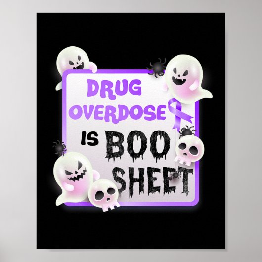 Leuk boek Halloween Ghost Drug Overdosis is boek Poster (Voorkant)