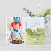 Leuk boerderij dierenboerenerf bedankje bedankkaart (Staand voorkant)