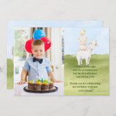 Leuk boerderij dierenboerenerf bedankje bedankkaart (Voorkant / Achterkant)