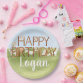 Leuk boerderij dierenverjaardag papieren bordje (Feest)