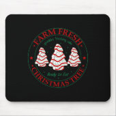 Leuk Boerderij Fresh Christmas Tree Cakes Familie  Muismat (Voorkant)