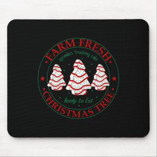 Leuk Boerderij Fresh Christmas Tree Cakes Familie Muismat