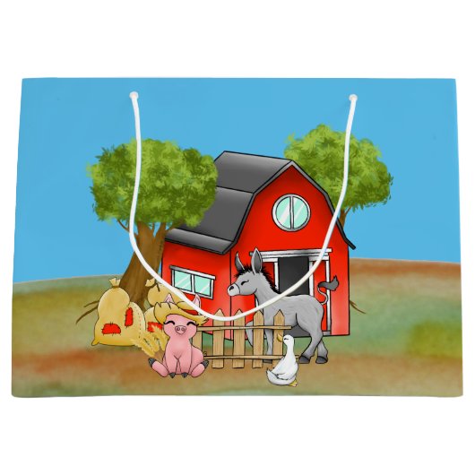 leuk boerderij Land party Groot Cadeauzakje (Voorkant)