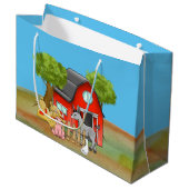leuk boerderij Land party Groot Cadeauzakje (Voorkant Gekanteld)