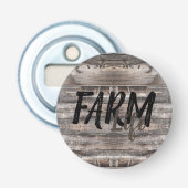 leuk BOERDERIJ LIFE in script | Button Flesopener (Voorkant)