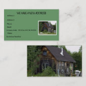 Leuk Boerderij Shack "adreswijziging" Visitekaartje (Voorkant / Achterkant)